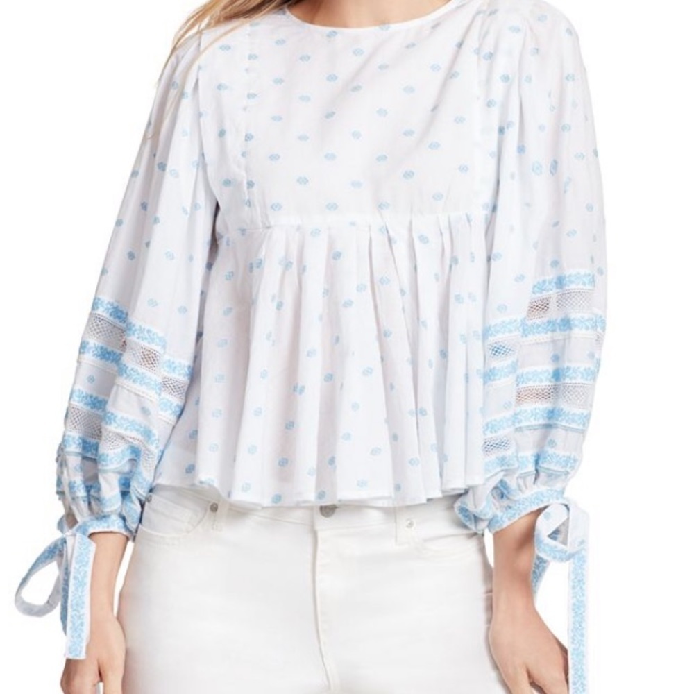 Ella Moss Waverly Puff Long-Sleeve‎ Top